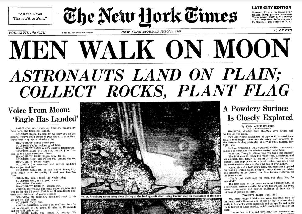Moon New York TImes July 21